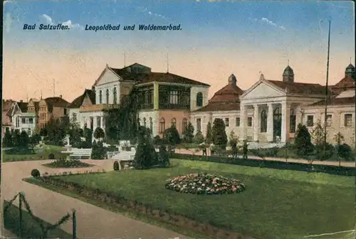 Ansichtskarte Bad Salzuflen Leopoldbad und Woldemarbad 1914 
