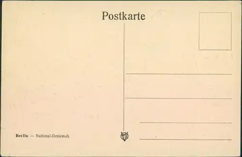 Ansichtskarte Mitte-Berlin Straßenpartie - National-Denkmal 1926 