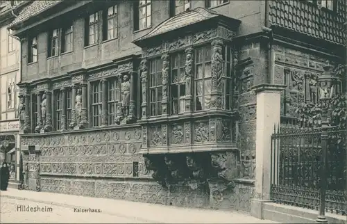 Ansichtskarte Hildesheim Partie am Kaiserhaus 1909 