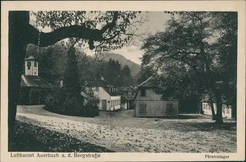 Ansichtskarte Auerbach (Bergstraße) Straße - Fürstenlager 1914 