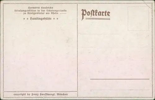 Ansichtskarte Königswinter Hudingshütte - Künstlerkarte 1912 