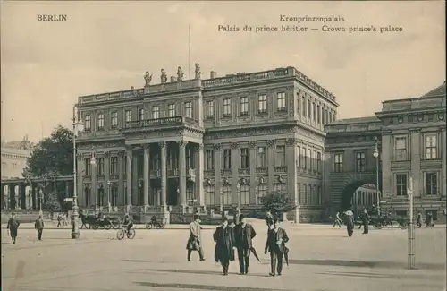 Ansichtskarte Mitte-Berlin Partie am Kronprinzenpalais 1913 