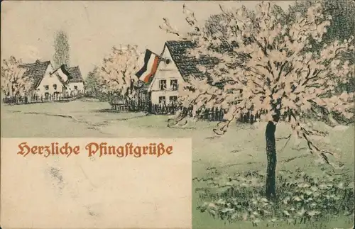 Ansichtskarte  Pfingstgrüße - Patriotika 1915