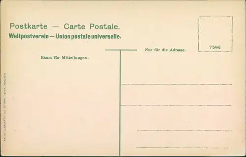 Rüdesheim (Rhein) Stadt - National-Denkmal / Niederwalddenkmal 1909 