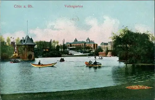 Ansichtskarte Köln Volksgarten, Pavillon 1912 
