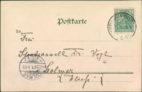 Ansichtskarte Oppenau Hotel Mittenmayer - Allerheiligen 1901 