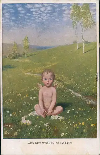  Glückwunsch - Geburt eines Kindes - Aus den Wolken Gefallen 1919