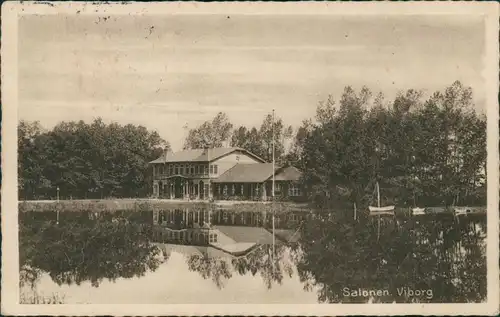 Postcard Viborg Salonen am See 1920