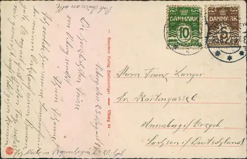 Postcard Viborg Salonen am See 1920