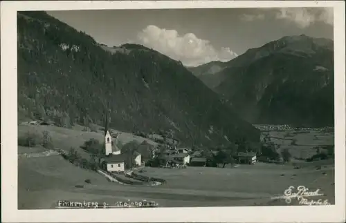 Foto Finkenberg Blick auf die Kirche und den Bergen 1932 Privatfoto
