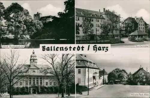Ballenstedt (Harz) Schloß, Tbc-Heilstätte, Rathaus, Wilhelm-Pieck-Allee 1963