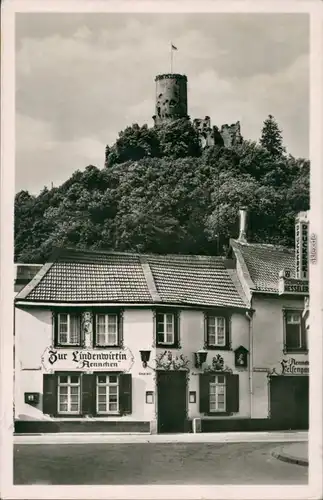 Bad Godesberg-Bonn Godesburg mit Gasthof - Zur Lindenwirtin Aennchen 1953