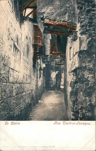 Postcard Kairo القاهرة Rue Darb-el-Taraqua 1916