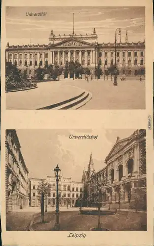 Ansichtskarte Leipzig Universität Leipzig uns Hof 1926