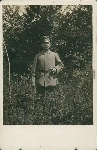 Foto  Soldat im Feld - 1.WK 1915 Privatfoto 