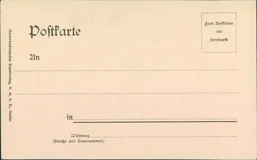 Ansichtskarte Oker-Goslar Romkerhaller-Wasserfall - Okertal 1911 