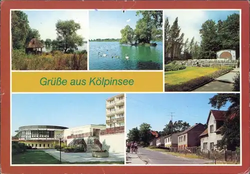 Kölpinsee Usedom Loddin Kölpinsee - Liebesinsel, Schilflaube, Konzertplatz g1989