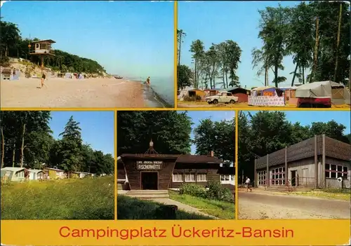 Ückeritz Bansin Campingplatz (2), Fischerhütte, Zeltplatz-Gaststätte  1987