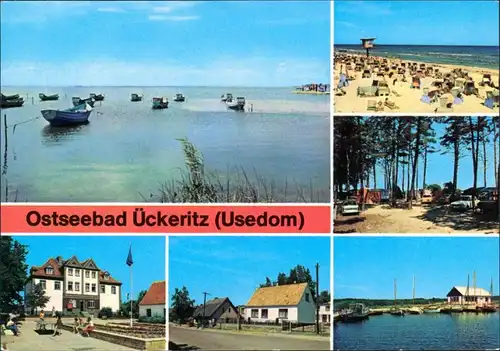 Ückeritz Usedom POS "Ernst-Thälmann", Hauptstraße  Campingplatz Bootshafen 1979