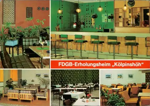 Ansichtskarte Kölpinsee (Usedom) Loddin FDGB-Erholungsheim "Kölpinshöh" g1985