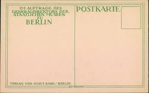  Künstlerkarte: Gemälde / Kunstwerke - Gerard Terborch - Das Konzert 1916