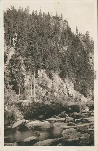 Pobershau-Marienberg im Erzgebirge Katzenstein im Tal der schwarzen Pockau 1930