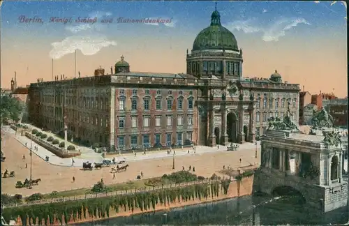 Ansichtskarte Berlin Partie am Schloß 1915 