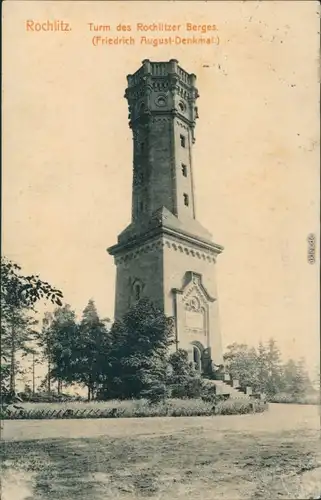 Ansichtskarte Rochlitz Turm auf dem Rochlitzer Berg 1909 