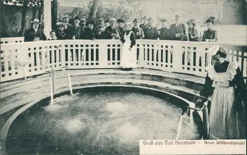 Bad Neuenahr Ahrweiler Frauen, Schaulustige Neuer Willibrodsprudel 1909