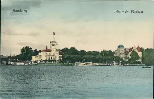 Ansichtskarte Uhlenhorst-Hamburg Uhlenhorster Fährhaus 1912