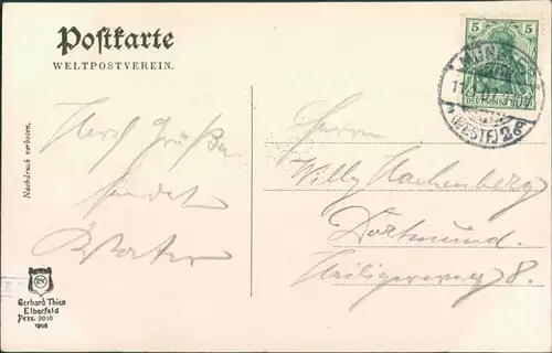 Ansichtskarte Münster (Westfalen) Rathaus 1907
