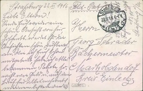 CPA Straßburg Strasbourg Alt - Im kleinen Frankreich 1916 