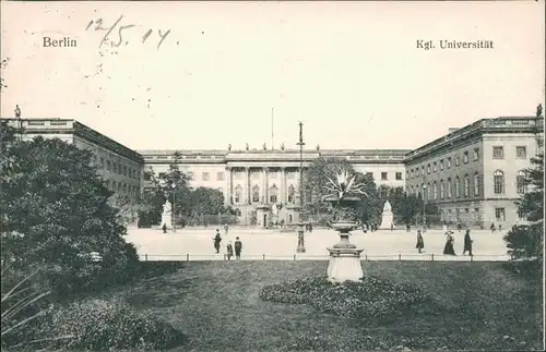 Ansichtskarte Berlin Kgl. Universität 1914 