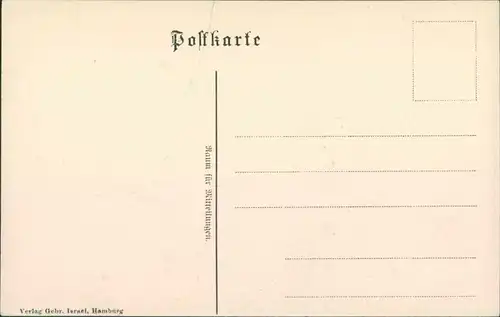 Ansichtskarte Hamburg Helgoländer Weg (coloriert) 1908