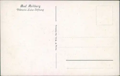Ansichtskarte Bad Rehburg-Rehburg-Loccum Viktoria-Luise-Stiftung 1932