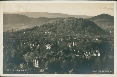 Ansichtskarte Garz Panorama von der Hilmwarte 1928