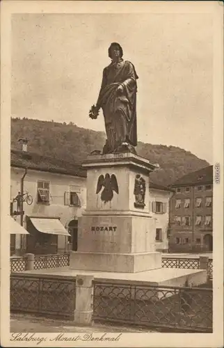 Ansichtskarte Salzburg Mozart-Denkmal 1925