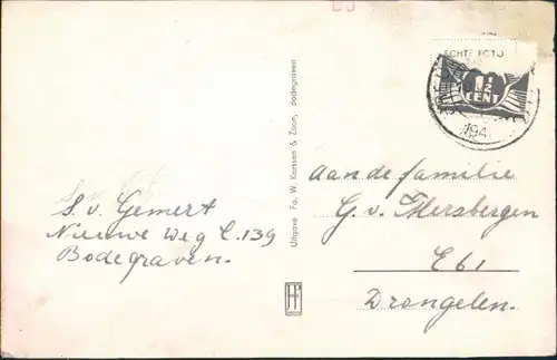 Postkaart Oud-Bodegraven-Bodegraven Oud-Bodegraven 1948