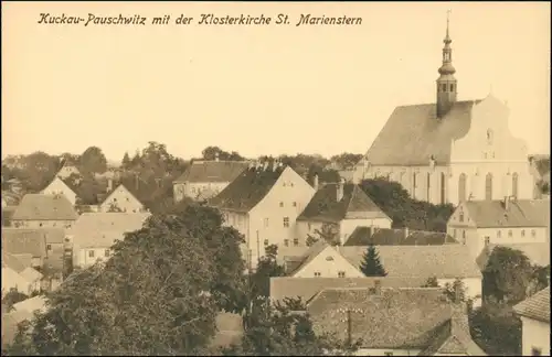 Ansichtskarte Panschwitz-Kuckau Pančicy-Kukow Stadt, Klosterkirche 1917 