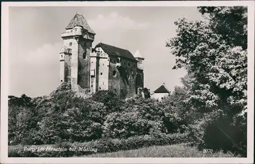 Ansichtskarte Maria - Enzersdorf Burg Liechtenstein bei Mödling 1939
