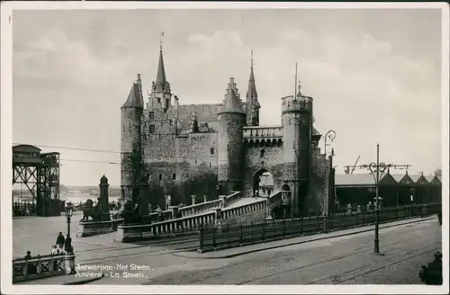 Postkaart Antwerpen Anvers Het Steen 1939