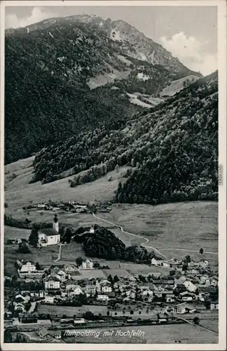 Ansichtskarte Ruhpolding Panorama mit Hochfelln 1940