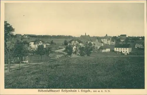 Reitzenhain-Marienberg im Erzgebirge Höhenluftkurort Panorama 1924