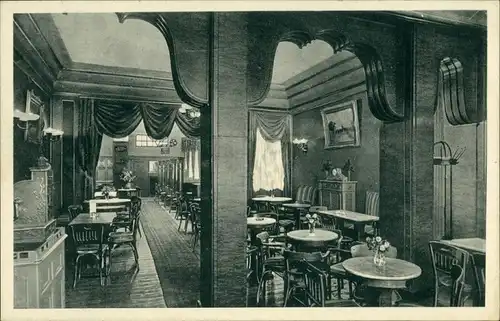 Ansichtskarte Düsseldorf Conditorei und Café v. C. v. Holtum 1937