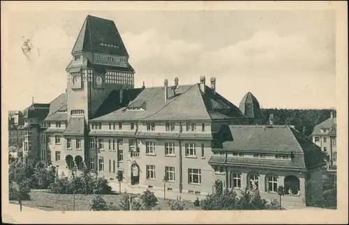 Ansichtskarte Arnsdorf (Sachsen) Kgl. Landesanstalt, Verwaltungsgebäude 1919