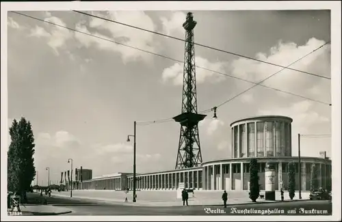 Ansichtskarte Charlottenburg-Berlin Ausstellungshallen am Funkturm 1937