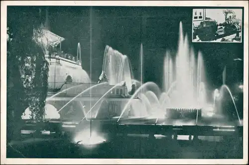 Postcard Prag Praha SLETOVÁ FONTÁNA V PRAZE 1932