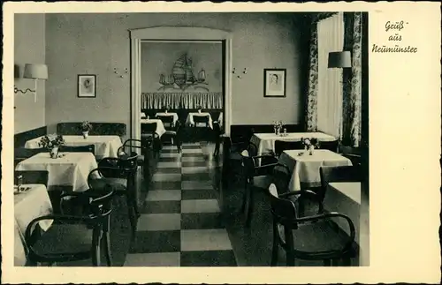 Ansichtskarte Neumünster Konditorei Staats, Wasbeker Straße 1937 