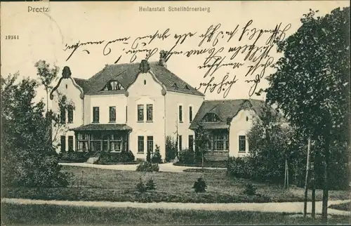 Ansichtskarte Preetz Heilanstalt Schellhörnerberg 1907 