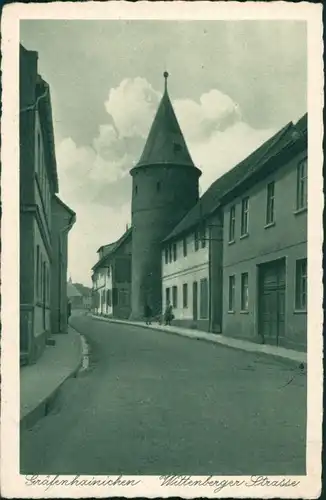 Ansichtskarte Gräfenhainichen Wittenberger Strasse 1929